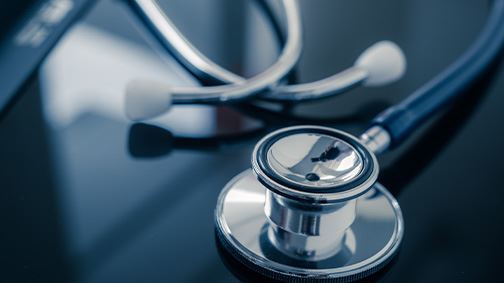 stethoscope on tablet