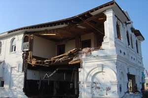 Image of collapsed building