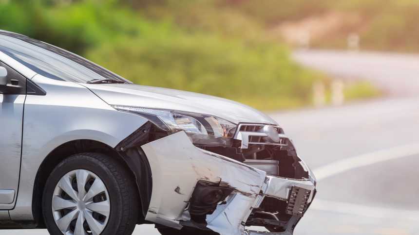 Picture of a car accident